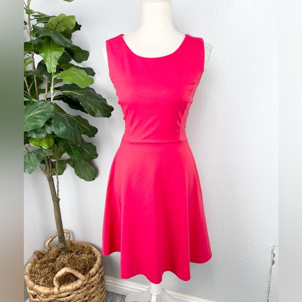 Cynthia ROWLEY Fuchsia Pink Sleeveless Circle Dress
